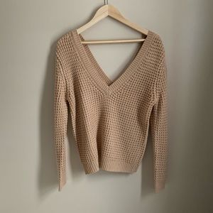 NWOT Deep V sweater